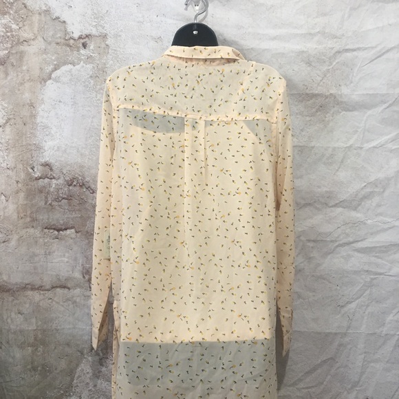 Caffe Marrakesh Tank /Button Down Blouse Combo AllOver Floral Peach NWT M - Picture 7 of 8